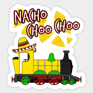 Nacho Mexican Steam Train Cinco De Mayo 2021 Sticker